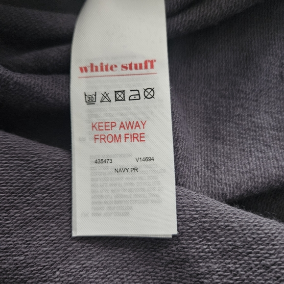 WHITE STUFF WOMENS PULLOVER HOODED SWEATSHIRT SIZE UK 10 EU 38 US 6 - Picture 7 of 8